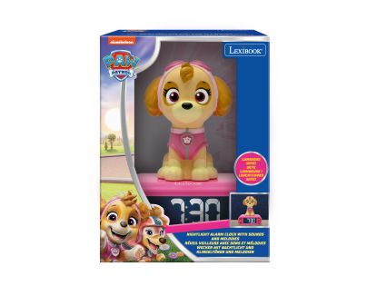 Lexibook Tlapková patrola Budík se svítící figurkou
