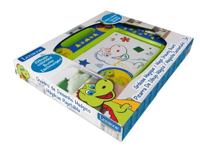 Lexibook Vícebarevná kreslící tabulka Dinosauři s razítky