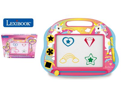 Lexibook Vícebarevná kreslící tabulka Jednorožec s razítky