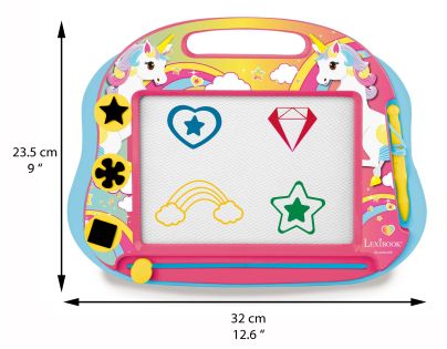Lexibook Vícebarevná kreslící tabulka Jednorožec s razítky