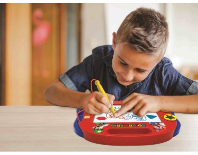 Lexibook Vícebarevná kreslící tabulka Super Mario s razítky