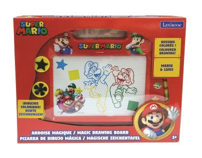 Lexibook Vícebarevná kreslící tabulka Super Mario s razítky