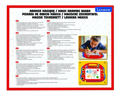 Lexibook Vícebarevná kreslící tabulka Super Mario s razítky