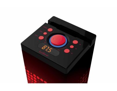 Lexibook Výkonný Bluetooth věžový reproduktor s mikrofonem a světelnými efekty