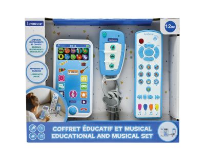 Lexibook Vzdělávací mobilní telefon, dálkové ovládání a klíčenka