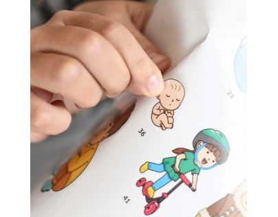 Poppik Samolepkový plakát vzdělávací Lidské tělo