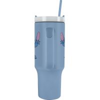 Lilo a Stitch cestovný hrnek s brčkem modrý 2