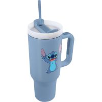 Lilo a Stitch cestovný hrnek s brčkem modrý 3