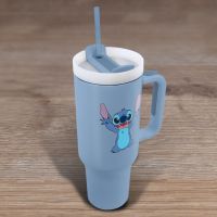Lilo a Stitch cestovný hrnek s brčkem modrý 4