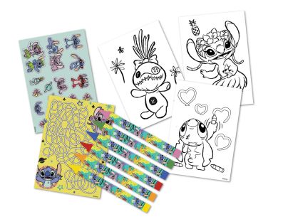 Lilo a Stitch pracovní listy s barvami