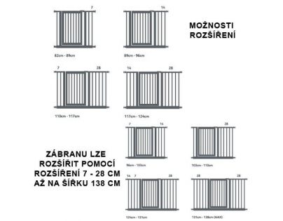 Lindam Dětská zábrana Easy Fit Plus Deluxe