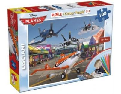 Lisciani Giochi Planes Puzzle 2v1 108 dílků