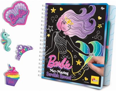 Liscianigiochi Barbie Sketch Book Mer-Mazing Scratch Reveal