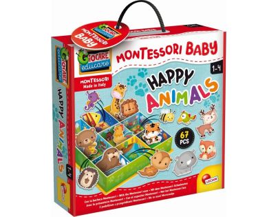 Liscianigiochi Montessori Baby krabička Šťastná zvířátka