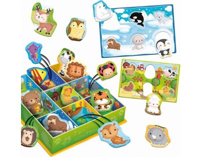 Liscianigiochi Montessori Baby krabička Šťastná zvířátka