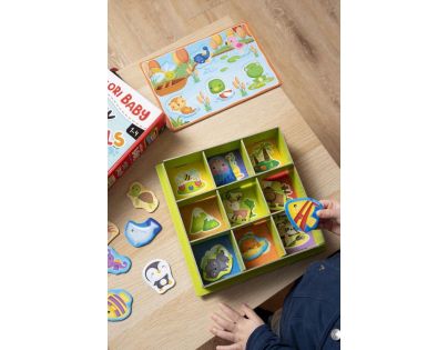 Liscianigiochi Montessori Baby krabička Šťastná zvířátka