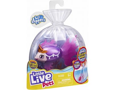 Little Live Pets Plavající rybka fialová Sea Queen