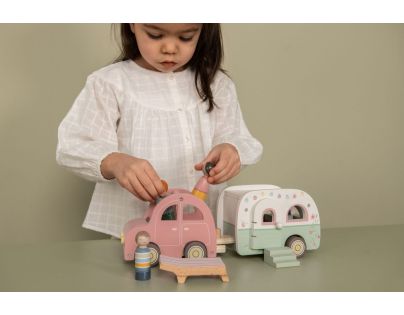 Little Dutch Auto s karavanem dřevěné