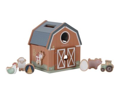 Little Dutch Domek s vkládacími tvary dřevěný Farma