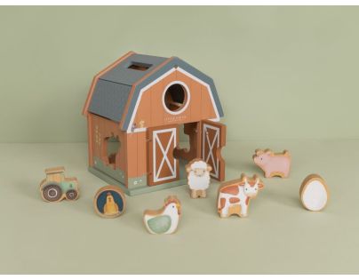 Little Dutch Domek s vkládacími tvary dřevěný Farma