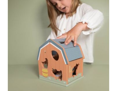 Little Dutch Domek s vkládacími tvary dřevěný Farma