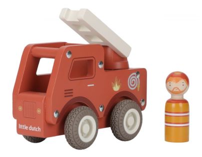 Little Dutch Hasičské auto dřevěné