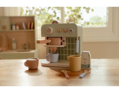 Little Dutch Kávovar na kapsle dřevěný - Poškozený obal