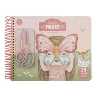 Little Dutch Kniha s vystřihovacími maskami Rosa