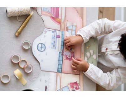 Little Dutch Knížka se samolepkami Dům Rosa
