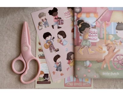 Little Dutch Knížka se samolepkami Nakupování Rosa