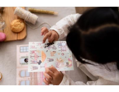 Little Dutch Knížka se samolepkami Nakupování Rosa