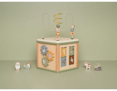 Little Dutch Kostka s aktivitami dřevěná Farma - Poškozený obal