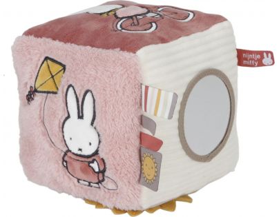 Little Dutch Kostka textilní králíček Miffy Fluffy Pink