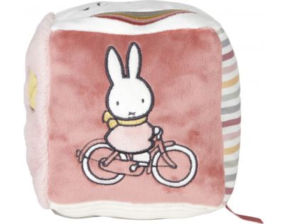 Little Dutch Kostka textilní králíček Miffy Fluffy Pink