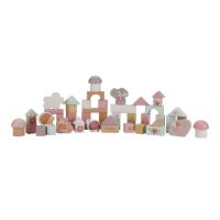 Little Dutch Kostky dřevěné 50 ks v tubě Fairy Garden 2