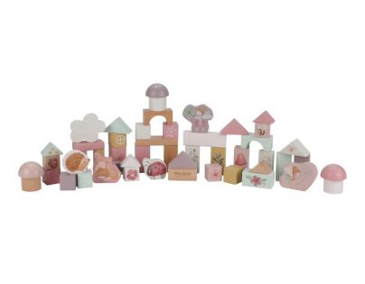 Little Dutch Kostky dřevěné 50 ks v tubě Fairy Garden