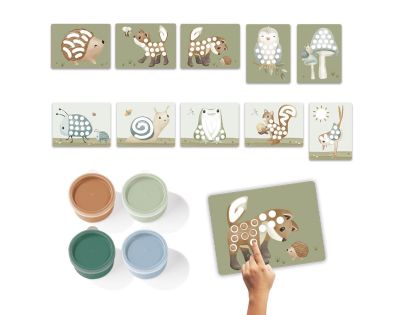 Little Dutch Kreativní sada malování prsty Forest Friends