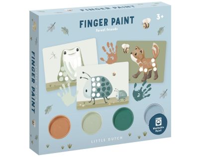 Little Dutch Kreativní sada malování prsty Forest Friends