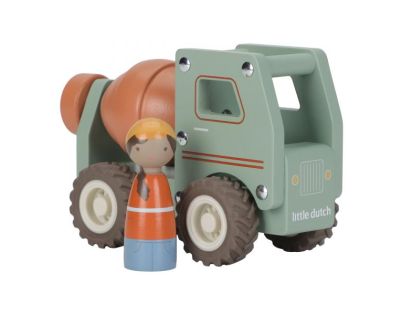 Little Dutch Náklaďák s míchačkou dřevěný