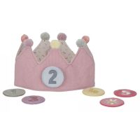 Little Dutch Narozeninová korunka s čísly Pink 2