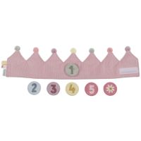 Little Dutch Narozeninová korunka s čísly Pink 3