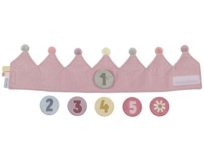Little Dutch Narozeninová korunka s čísly Pink