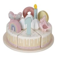 Little Dutch Narozeninový dort 26 dílů dřevěný Pink 2