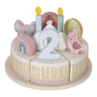 Little Dutch Narozeninový dort 26 dílů dřevěný Pink 3