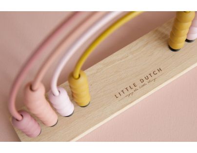 Little Dutch Počítadlo dřevěné duha Pink - Poškozený obal
