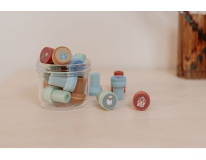 Little Dutch Razítka samobarvicí 16 ks Farma