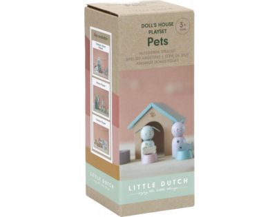 Little Dutch Set do domečku dřevěný Pejsek a kočička