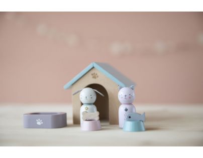 Little Dutch Set do domečku dřevěný Pejsek a kočička