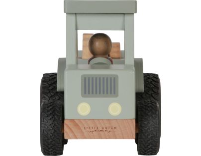 Little Dutch Traktor s přívěsem dřevěný Farma - Poškozený obal Little Dutch Traktor s přívěsem dřevěný Farma - Poškozený obal