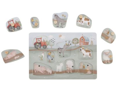 Little Dutch Vkládací puzzle se zvukem Farma - Poškozený obal